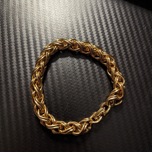 Monet Gold Tone Bracelet - Picture 1 of 5